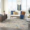 Homeroots 7 x 10 ft. Ivory & Multi Color Floral Buds Area Rug 385215 - alternate 2